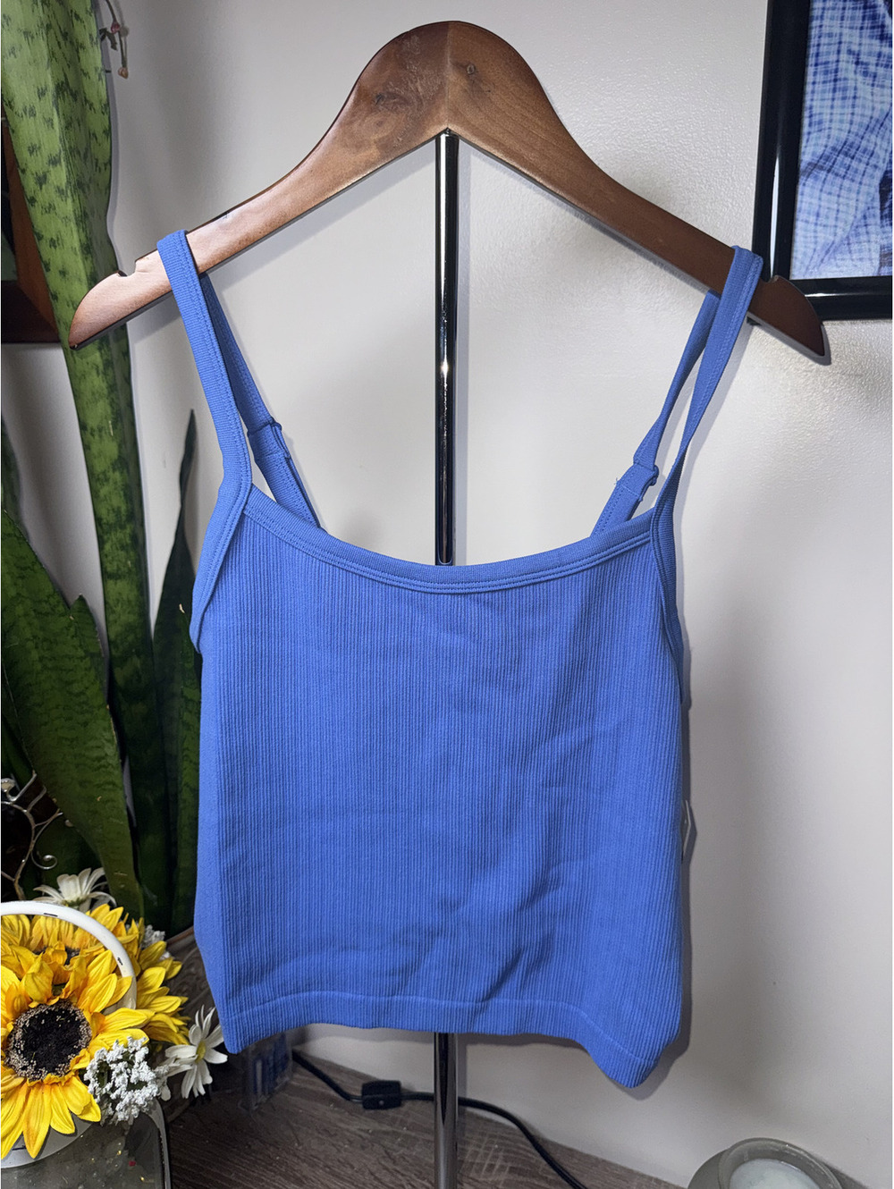 No Boundaries Seamless Tank Top, Blue Summer, Size XL
